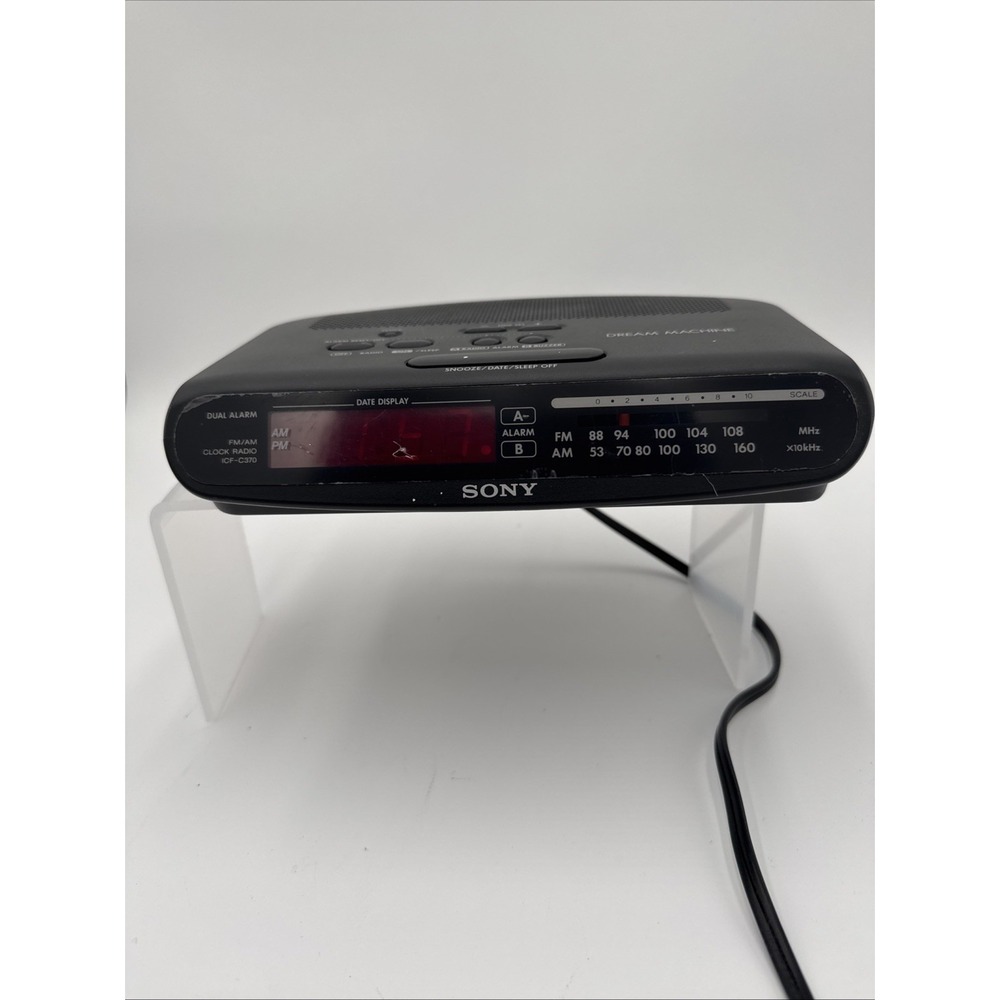 Sony Dream Machine ICF-C370 Alarm Clock-AM/FM Tested Working